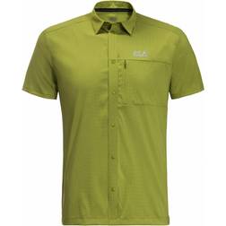 Jack Wolfskin Pack And Go Shirt Golden Cypress - Gruen