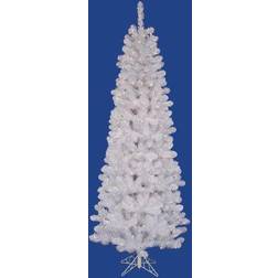 Vickerman 7.5-ft. Pre-Lit White Salem Pencil Pine Artificial Christmas Tree