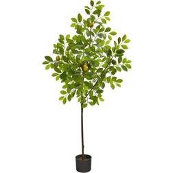 Nearly Natural 61" Lemon Artificial Tree Unisex Artificial Plant