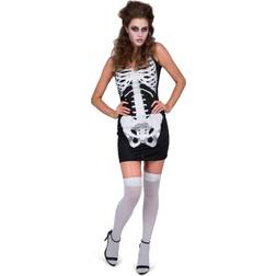 Karnival Costumes Women's Skeleton Dress Black/White