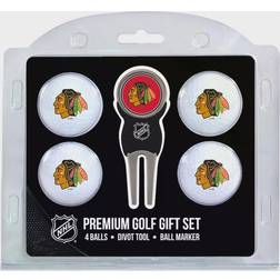 Team Golf Chicago Blackhawks 4-Ball Gift Set