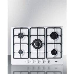 Summit GC5271W 27 in. 5 Burner Gas Cooktop & White Finish