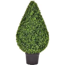 Vickerman 3' Artificial Boxwood Teardrop Shaped In Pot (UV) Storage Box