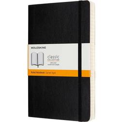 Moleskine Carnet Augmenté Classique Grand Format Ligné Couverture Souple Noir