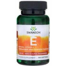 Swanson Vitamin E 400 IU Natural 100 Softgels