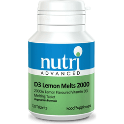 Nutri Advanced Vitamin D3 Lemon Melts 2000IU 120 Tablets