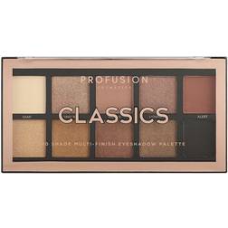 ProFusion Cosmetics Mini Artistry 10 Shade Eyeshadow Palette Classics