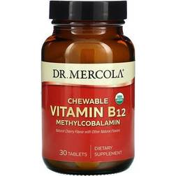 Dr. Mercola Chewable Vitamin B12 Methylcobalamin Natural Cherry 30 Tablets