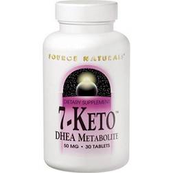 Source Naturals 7-Keto DHEA Metabolite 50 mg 30 Tablets