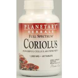 Planetary Herbals Full Spectrum Coriolus 1000 mg 60 Tablets 60 pcs