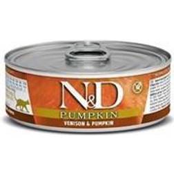 N&D Cat Pumpkin Feline Umido 70 gr - Cervo e Zucca Confezione da 30 Pezzi