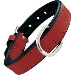 Gloria Collar Pets De Piel Acolchado Rojo Para Perros 45 cm x 20 mm