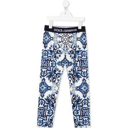 Dolce & Gabbana Printed cotton-blend jersey leggings multicoloured Y