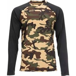 Simms Simms Lightweight Base Layer Top Woodland Camo