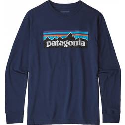 Patagonia Graphic Organic Boys Long Sleeve T-Shirt P6 Logo Classic