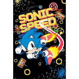 Close Up Poster, Affisch Sonic the Hedgehog Speed, (61 x 91.5 cm) Poster