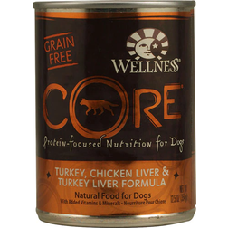 Wellness Core Canned Dog Food Grain Free Turkey Chicken Liver Turkey Liver