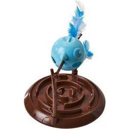 Cat Ethical Pet Doc & Phoebe Twirly Bird Cat Feeder, Blue/Brown