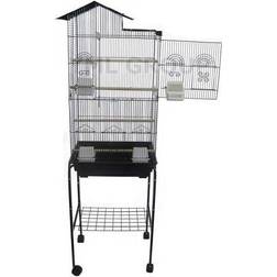 YML Bar Spacing Tall Villa Bird Cage with Stand 18"x14"x60"