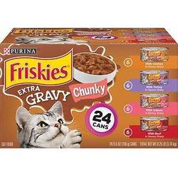 Friskies Extra Gravy Chunky Variety Pack Canned 5.5-oz, 5.5-oz can