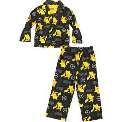 AME Sleepwear Pikachu Coat Boy's Sleep Set Black/Yellow