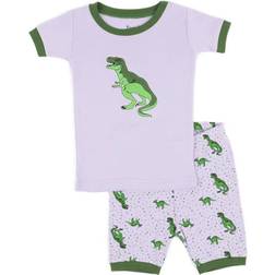 Leveret Boys 2pc. T-Rex Shorts Pajama Set