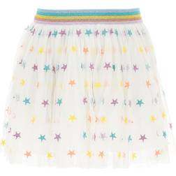 Stella McCartney Star Embroidered Tulle Skirt - White (K00171PK00108446)