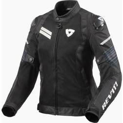 Revit Apex Air H2O Dames Motorfiets Textiel Jas, zwart-wit, afmeting voor vrouw