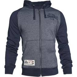 Lonsdale Capucha con cremallera de London - Slough - Azul jaspe