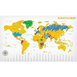 MikaMax Scratch Map Plakat