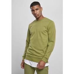 Urban Classics Basic Terry Crew Sweatshirt - Vert