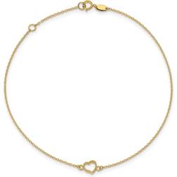 Macy's Heart Anklet - Gold