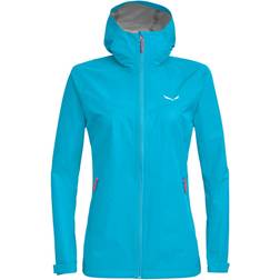 Salewa Puez Aqua 3 Powertex Hardshell Jacket Women - Maui Blue