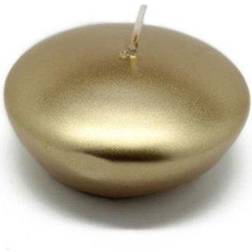 Zest Candle CFZ-065 3 in. Metallic Gold Floating -12pc-Box