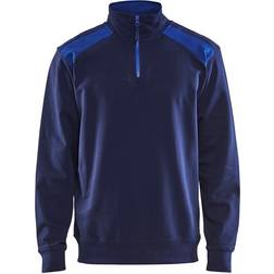 Blåkläder Half Zip Two Tone Sweatshirt - Navy/Cornflower Blue