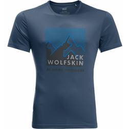 Jack Wolfskin Peak Graphic Herre T-Shirt Thunder