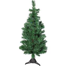 DAK 4ft. Fiber Optic Artificial Spiral Pine Green Christmas Tree