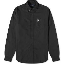 Fred Perry Oxford Long Sleeved Shirt - Navy