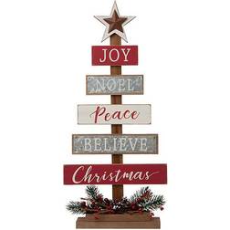 GlitzHome Sign Table Tree Decoration 20.1"