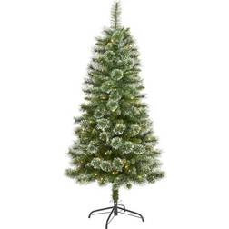 Nearly Natural 5ft. Wisconsin Slim Snow Tip Pine Artificial Christmas Tree 60"