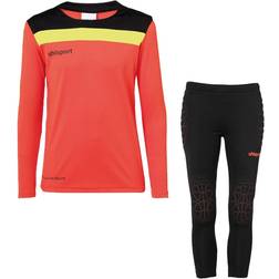 Uhlsport Offense 23 Goalkeeper Set - Orange/Sort/Gul Børn