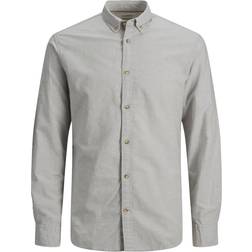 Jack & Jones Essentials hørskjorte-Neutral porcelæn