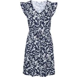 Trespass Womens/Ladies Holly Ditsy Print Casual Dress (Navy)
