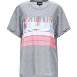 Emporio Armani Essential Monogram T-shirt With Crew Neck - Blue