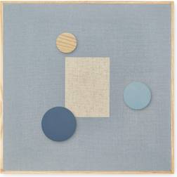 Nofred Magnetic Pinboard Blue Notice Board
