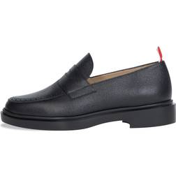 Thom Browne Klassiske Sorte Læder Loafers - Sort