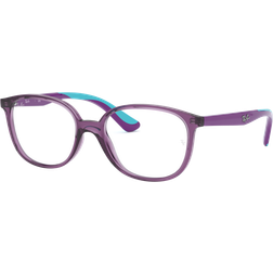 Ray-Ban RB1598 KIDS Violet/Rubber Light Blue Montura Klara Lentes polariserade 49-16