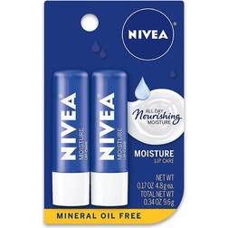 Nivea Moisturizing Lip Balm 0.34oz/2pk