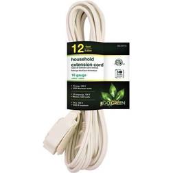 GoGreen Power 16/2 12 GG-24712 Household Extension Cord White