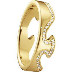 Georg Jensen Fusion End Ring - Gold/Diamonds